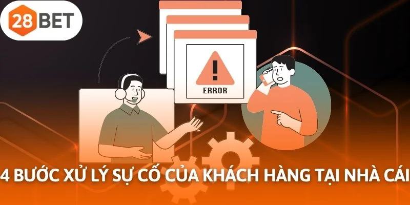  4 bước xử lý sự cố của khách hàng tại nhà cái